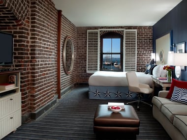 King bay view guestroom, The Argonaut San Francisco