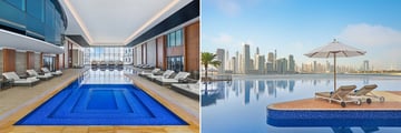 The pool at Dukes Dubai