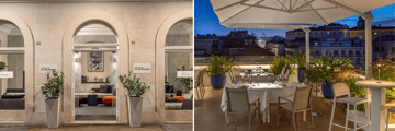 The Republic Hotel, nearby terrace dining