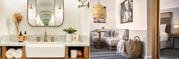 The Scott Resort & Spa, Guest Bathroom and Living Area