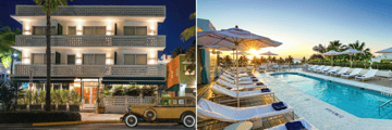 Exterior of The Tony Hotel South Beach, rooftop pool