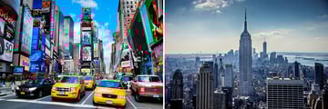 Times Square and the Empire State Building, New York