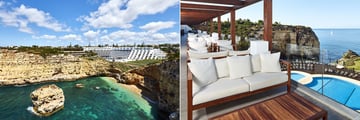Panoramic views and Azure Bar at Tivoli Carvoeiro