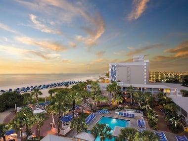 Aerial view, Tradewinds Island Grand Resort