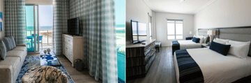 Corner suite, double king room