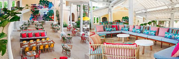 Turtle Beach, a Tribute Portfolio All-Inclusive Hotel: Main Restaurant and Reception Lounge