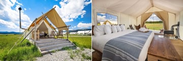 Under Canvas Yellowstone Deluxe Tent