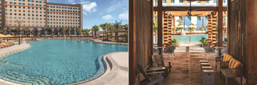 Dockside Inn and Suites pool, and the Oasis Beach Bar