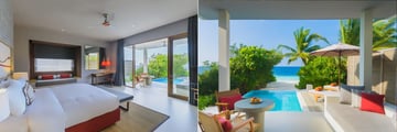 Beach Villa with Pool at Dhigali Maldives
