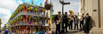 New Orleans and jazz band
