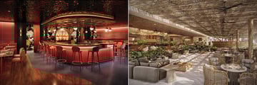 33 1/3 Speakeasy and Taman Beach Club in W Punta Cana - rendered images