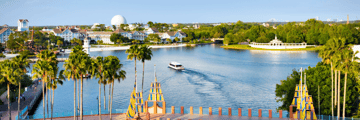 Epcot views from Walt Disney World Swan & Dolphin Resort