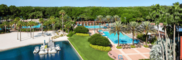 Grotto Beach and pool at Walt Disney World Dolphin Hotel