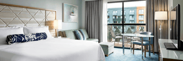 Deluxe room with balcony at the Walt Disney World Swan Hotel