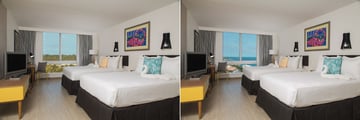 Island View and Water View rooms at Warwick Paradise Island