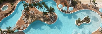Aerial view of the pool at Warwick Paradise Island