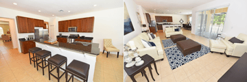 Watersong kitchen and living areas
