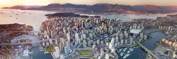 Sweeping views of Vancouver's skyline