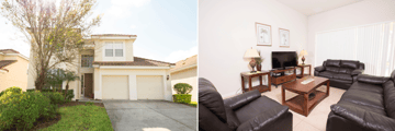 Windsor Hills home, exterior and living area