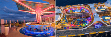 Vue Bar, aerial of Wonder of the Seas
