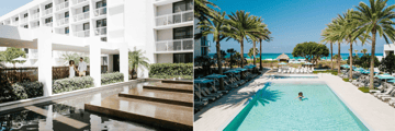 Hotel grounds and pool