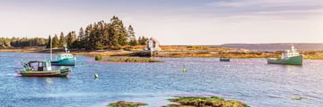 A view of the blue rocks in Lunenburg County, Nova Scotia