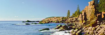Acadia National Park's rocky coastline