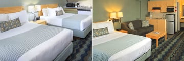 Accent Inns Victoria, Two Queen Kitchenette and One Queen Kitchenette Rooms