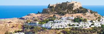 The acropolis in Lindos, Rhodes