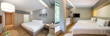 Superior room with king and twin bed options at Ad Lib Bangkok