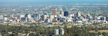View of Adelaide skyline
