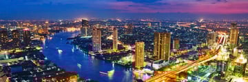 aerial of bangkok