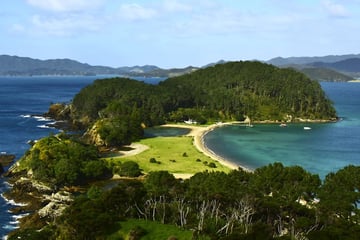 Aerial view of the Bay of Islands