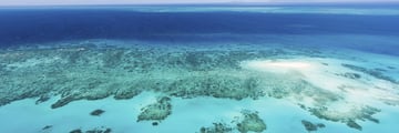 Aerial view of the Great Barrier Reef