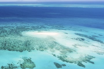 Aerial view of the Great Barrier Reef