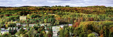 Aerial view of Huntsville, Muskoka