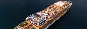 Aerial view of Oasis of the Seas