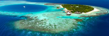 Baros Maldives, Aerial View of Island