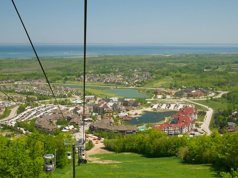 Aerial view of Blue Mountain Resort