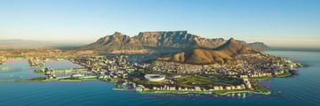 Aerial view of Cape Town