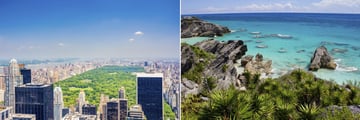 Central Park & Bermuda Coastline