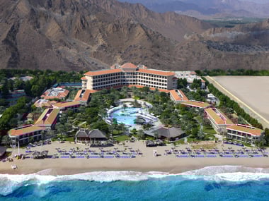Aerial view of Fujairah Rotana Resort & Spa