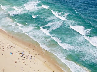 Aerial view of the Gold Coast