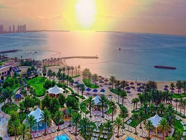 Aerial view of the resort