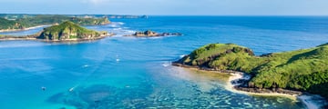 Aerial view of Lombok