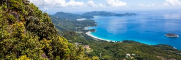 Aerila View of Mahe Seychelles