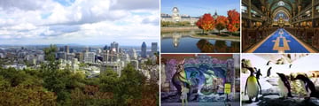 Landscapes and attractions of Montreal, Quebec