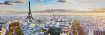 Aerial view of Paris, France