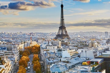 Aerial view of Paris, France
