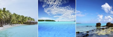 Aitutaki lagoons & beach scapes
